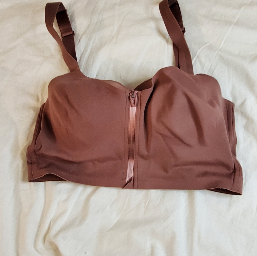 Victoria's Secret Brown Zip-Front Bra